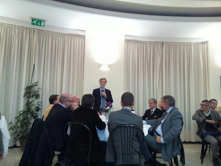 A cena all’Alberghiero di Forlimpopoli con Delrio, Bonaccini e i candidati forlivesi