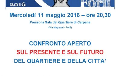 ‘InConTra Forlì’ a Carpena: incontro con il Gruppo consiliare del Pd Forlì