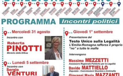 Al via la Festa de l’Unità di Vecchiazzano dal 31 agosto al 5 settembre: apertura con il Ministro Roberta Pinotti