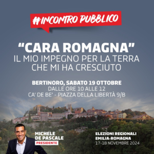 "Cara Romagna" con Michele de Pascale @ Ca de Be'