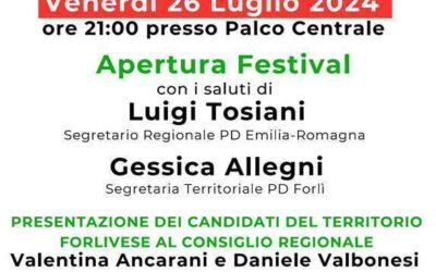 Festa de L’Unità di Borgo Sisa dal 26 luglio al 5 agosto: apertura con Tosiani, Allegni e i candidati Ancarani e Valbonesi