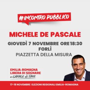 Incontro pubblico con Michele de Pascale @ Piazzetta della Misura