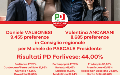 Grazie!!! PD primo partito al 44%